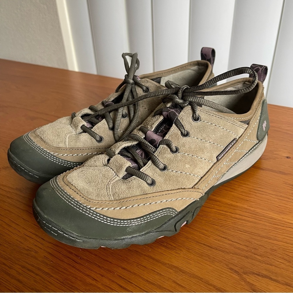 Merrell Mimosa Lace Up Low Top Hiking Sneakers Dusty Olive Women’s Size 9.5